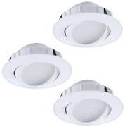 Eglo 95857- KÉSZLET 3x LED Dimmelhető beépíthető lámpa PINEDA 1xLED/5,5W/230V