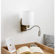 Brilagi - LED Fali lámpa NUBILA 1xE27/25W/230V + LED/3W réz/fehér