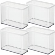 Rotho 4 Db-os Ételtároló Szett Ömlesztett Árukhoz 2,1L Fehér Loft