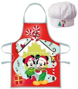 Disney Minnie and Mickey Karácsonyi gyerek kötény 2 darabos szett