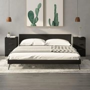 2 db fekete éjjeliszekrény 40 x 36 x 65 cm