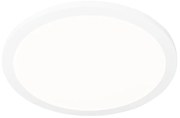 Mennyezeti lámpa fehér 40cm kerek, LED-del, 3 fokozatú fényerő-szabályozóval, IP44 - Steve