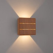 Brilagi - LED kültéri fali lámpatest DOUBLERAY LINE LED/6W/230V fa hatású IP54