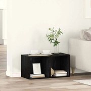 TV szekrény 2 pcs Fekete 37 x 35 x 37 cm Faanyag