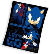 Carbotex A megállíthatatlan Sonic a sündisznó gyerek pléd, 130 x 170 cm