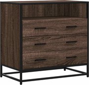 vidaXL barna tölgy szerelt fa fiókos szekrény 70x41x70 cm