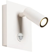 Kültéri fali lámpa fehér, LED-del, IP54 mozgásérzékelővel - Simon