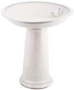 Kerámia madáritató állvány, törtfehér