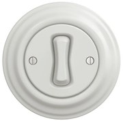 Kliklap - Retro keresztkapcsoló 7-es kerettel fehér