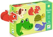 Párosító puzzle - Állatos, 20 db-os - Animals