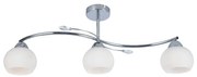 Csillár rúdon CONNOR 3xE27/15W/230V fényezett króm/fehér