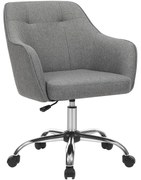 Irodai szék, állítható magasságú számítógépes szék, szürke