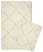 Krémszínű fürdőszobai kilépő szett 2 db-os 50x80 cm Cizgili – Foutastic