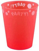 Red, Piros micro prémium műanyag pohár 250 ml