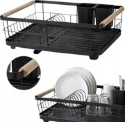 Fém Edényszárító Lefolyó Tálcával Konyhai Csepegtető