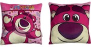 Disney Játékháború Lotso párna, díszpárna 38x38 cm