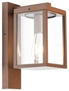 Okos kültéri fali lámpa rozsdabarna IP44 WiFi ST64-gyel - Charlois