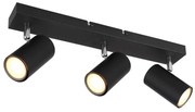 Globo 57911-3B - ROBBY 3xGU10/35W/230V fekete spotlámpa