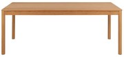 Natúr színű bővíthető étkezőasztal tölgyfa dekorral 100x200 cm Atlantic – Actona