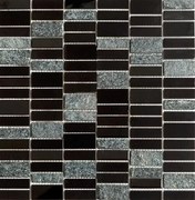 Rozsdamentes acél mozaik Premium Mosaic Stone fekete 30x30 cm matt/fényes MOS4815BK