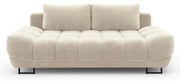 Cirrus bézs háromszemélyes kinyitható kanapé bársony kárpittal - Windsor &amp; Co Sofas