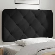 fekete bársony fejtámla párna 90 cm