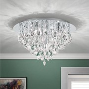 Orion DLU 2516/45-Kristály mennyezeti lámpa CELESTE 6xG9/40W/230V átm. 45 cm króm