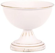 Fém virágtartó, fehér, 13 x 13 x 11 cm