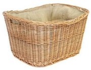 Fonott kosár fogantyúval tűzifához 30x45 cm