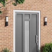 Kültéri Fali Lámpák 2 pcs Fekete 10.5 x 6 x 35 cm