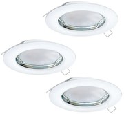 Eglo Peneto 94235 beépíthető, fix spotlámpa szett, 3x3W GU10 LED, 3000K, 3x240 lm