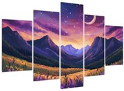 Kép - Lila táj (150x105 cm)