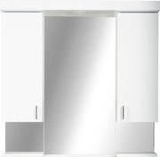 Viva STYLE Tükrös fürdőszobai szekrény LED világítással - DUPLA szekrénnyel - 80 x 99 x 15 cm