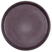 Fekete-lila kőedény tányér ø 27 cm Gastro Black/Purple – Bitz
