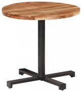 kerek tömör akácfa bisztróasztal Ø80 x 75 cm