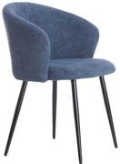 Kék fém étkezőfotel szett 2 db-os Radaja – Light & Living