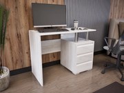 Somnia Kicsi íróasztal (Hófehér kőris-Magasfényű Fehér) modern