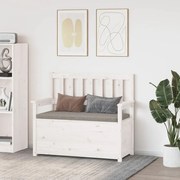 fehér tömör fenyőfa pad 112,5 x 51,5 x 96,5 cm