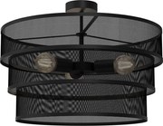 Csillár GLUM 3xE27/60W/230V fekete