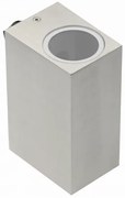 Lámpa Fali lámpa TIAGO négyzet, 2 irányú, GU10, MAX.2x35W, IP54 AC220-240V, 50/60Hz, inox