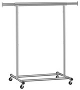 Jurhan INEZ ruhatartó állvány kerekekkel, max. 90 kg, 83,5x45x160cm, ezüst