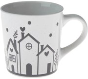Kerámia bögre Domečky II, 470 ml