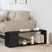 Könyvespolc Fekete Tölgy 100x24x32 cm Műanyag