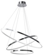 LED Csillár zsinóron ROTONDA LED/93W/230V matt króm