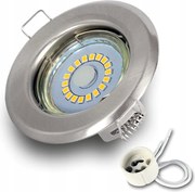 Halogén lámpatest Szatén Led izzó GU10 5W Prémium meleg