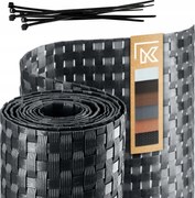 Technorattan Erkélyvédő 0,9x1m Antracit Erkélyszőnyeg Prémium Méret