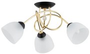 Felületre szerelhető csillár MODENA 3xE27/60W/230V arany/fekete/fehér