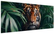 Kép - Egy tigris portréja a dzsungelben (120x50 cm)