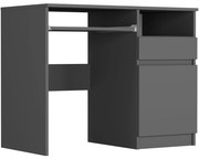Modern íróasztal szekrénnyel 90x50 cm - különböző színváltozatokban antracit