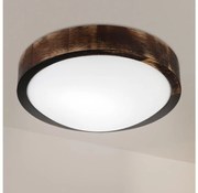 Brilagi - Mennyezeti lámpa CARVALHO SLIM SMOKEY 1xE27/60W/230V tölgy, átmérő 27,5 cm